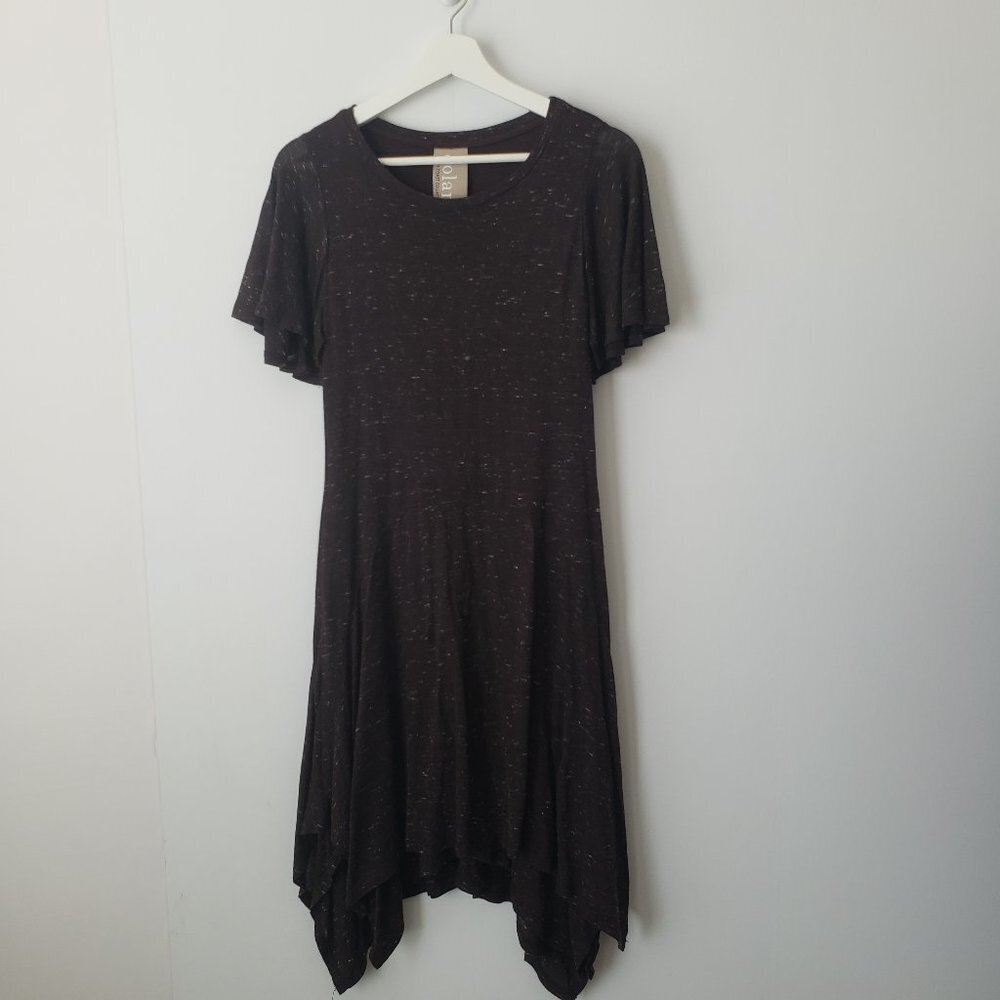 Anthropologie dolan womens melanie fit Knit Handkerchief Hem dress‎ size S